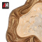 Unique shape single light copper wall corner lamp with glass cover